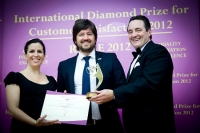 El premio "International Diamond Prize for Customer Satisfaction" en Roma.